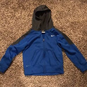 Boys Nike zip up sweatshirt